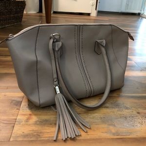 Maurices grey purse with tassel detail